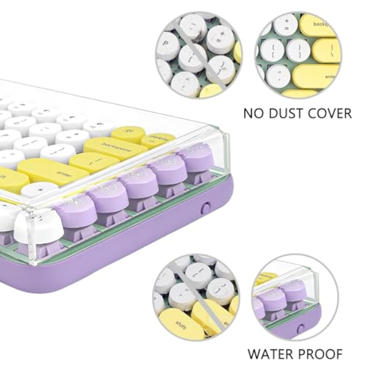 Geekria Keyboard Dust Cover, Keypads Cover for 75% Compact 84 Key Keyboard, Co