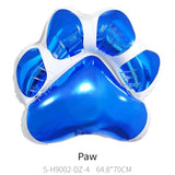 23pcs Dog Party Decorations Pink Paw Print & Alphabet Balloons, Blue Dog Paw