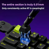M30He Rapid Trigger Gaming Keyboard,Hall Effect Magnetic Switch One Handed Hot Swap Rgb Wired Mechanical Keyboard Adjustable Actuation 8K Hz Polling Rate Macro Keypad For E-Sports Gamer (Black)