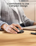 Bluetooth Wireless Mouse, Usb C Mouse, Em15 Rechargeable Compact Portable Type C Wireless Mice For Laptop, Tablet, Pc, Windows, Mac Os-Black