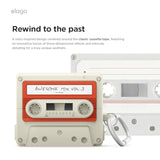 elago Compatible with Samsung Galaxy Buds 3 Pro & 3 & 3 FE Case, Cassette Tape Design Cover with Carabiner, Full Protection, Headphone Accessories, for Men, for Women