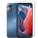 [2+2 Pack] Compatible with Motorola G Play 2024 XT2413V Screen Protector + Camera Lens Protector, 9H Hardness Anti-Scratch No Bubble Tempered Glass