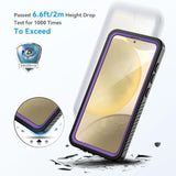 For Samsung Galaxy S24+ Plus Phone Case, Ip68 Waterproof Dustproof Case With Built-In Screen Protector, Rugged Full Body Shockproof Protective Cover For Galaxy S24 Plus 6.7 Inch, Purple