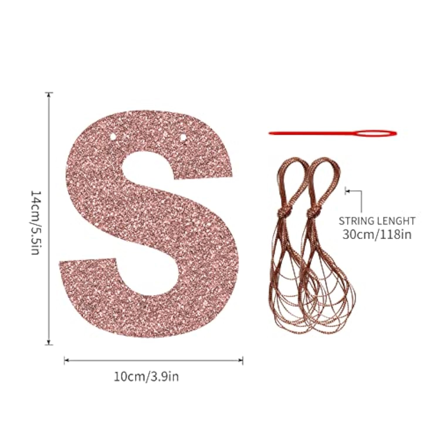 Pre-Strung She’s 18 Bitches Banner Rose Gold Glitter Funny 18th Birthday Decor