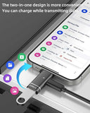 USB C Splitter for IPhone 16 15 Pro Max Adapter OTG Cable (2in1) Digital Camera for  Charging Converter Charger Female for IPad Data Card Reader