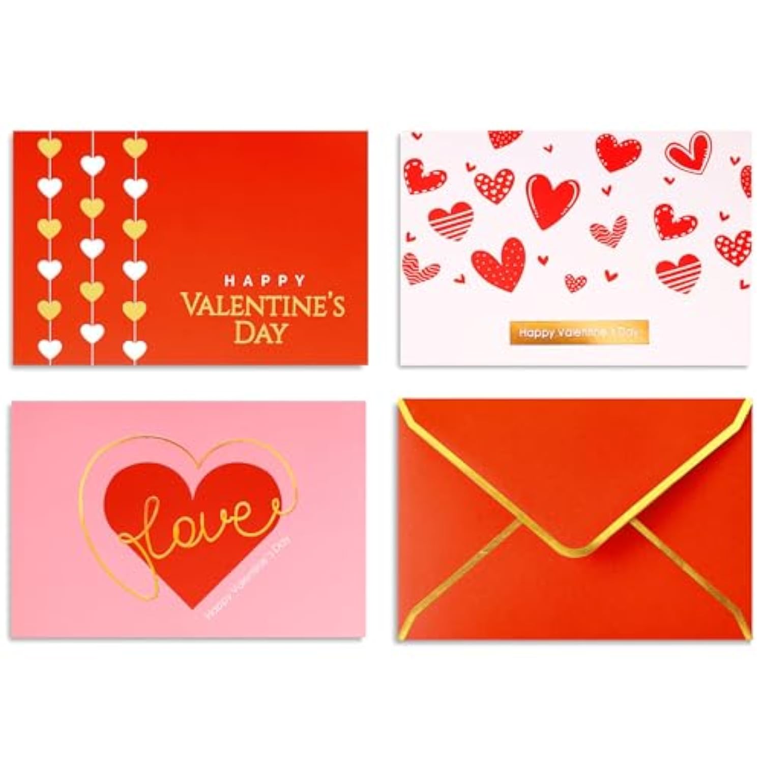 Valentine Cards Boxed With Envelopes - 36 Pk - Bulk Valentine'S Day Cards For Adults 4 X 6 Inches Blank Vintage Valentine Cards For Husband Wife Him Her