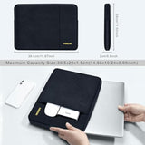 Laptop Case 15.6 Inch Sleeve, Shockproof Protective Water Repellent With Accessory Pocket,Compatible With Mac Pro 16 Inch 2025-2019, Sleeve Bag For Most 15 15.6 16 Notebooks,Black