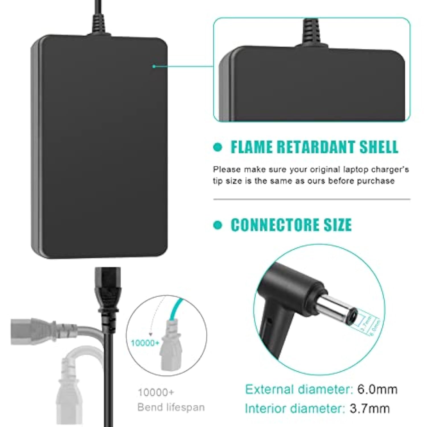 19.5 V 11.8A 230W Laptop Charger, Power Supply For Asus Adp-230Gb B Rog Fx95G