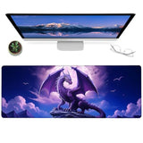 Cool Pickle Gaming Mouse Pad – 12X31.5In Non-Slip Rubber Yellow Desk Mat With Funny Fruit Food Sunglass Design – Large Extended Mousepad For Office Home Laptop – Game Deskmat Gifts Decor