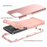 Phone Case For Moto One 5G/One5G Uw/Moto G G5 Plus Hard Cover Shockproof Soft Silicone Bumper Hybrid Three Layer Heavy Duty Grip Rugged Protective Cell Motorola One Lite Xt2075-1 Women Rose Gold