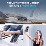 Samsung Wireless Magnetic Charger Fast Charging Pad Magsafe Charger For Samsung Galaxy S25 Ultra S24 Fe S23 S22 S21 Plus 2Pack 15W Fast Wireless Charger Stand For Iphone 16E 16 Pro Max 15 Pro 15 Plus