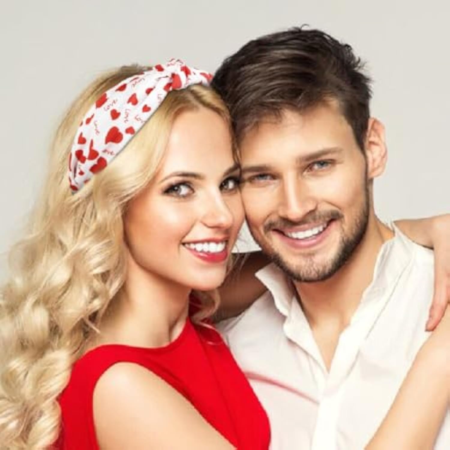 Valentine'S Day Headbands For Women Girls Heart Headbands Non Slip Cute Knotted Headband Fashion Women Head Bands For Hair Wide Top Knot Hairband For Women'S Hair Accessories
