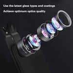 Phone Camera Lens Kit, 14 In 1 Lenses With Selfie Light For Iphone 14 13 12 11 Xs X Pro Samsung And Other Andriod Smartphone, Universal Clip On Wide Angle+Macro+ Fisheye Camera Lenses