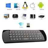 Mini I25 Multifunction Portable 3 In 1 2.4Ghz Wireless Fly Mouse Keyboard And Remote Control With Rechargeable Li-Ion Battery For Pc, Laptops, Linux, Android Tv Boxs, Windows, Windows, Iptv