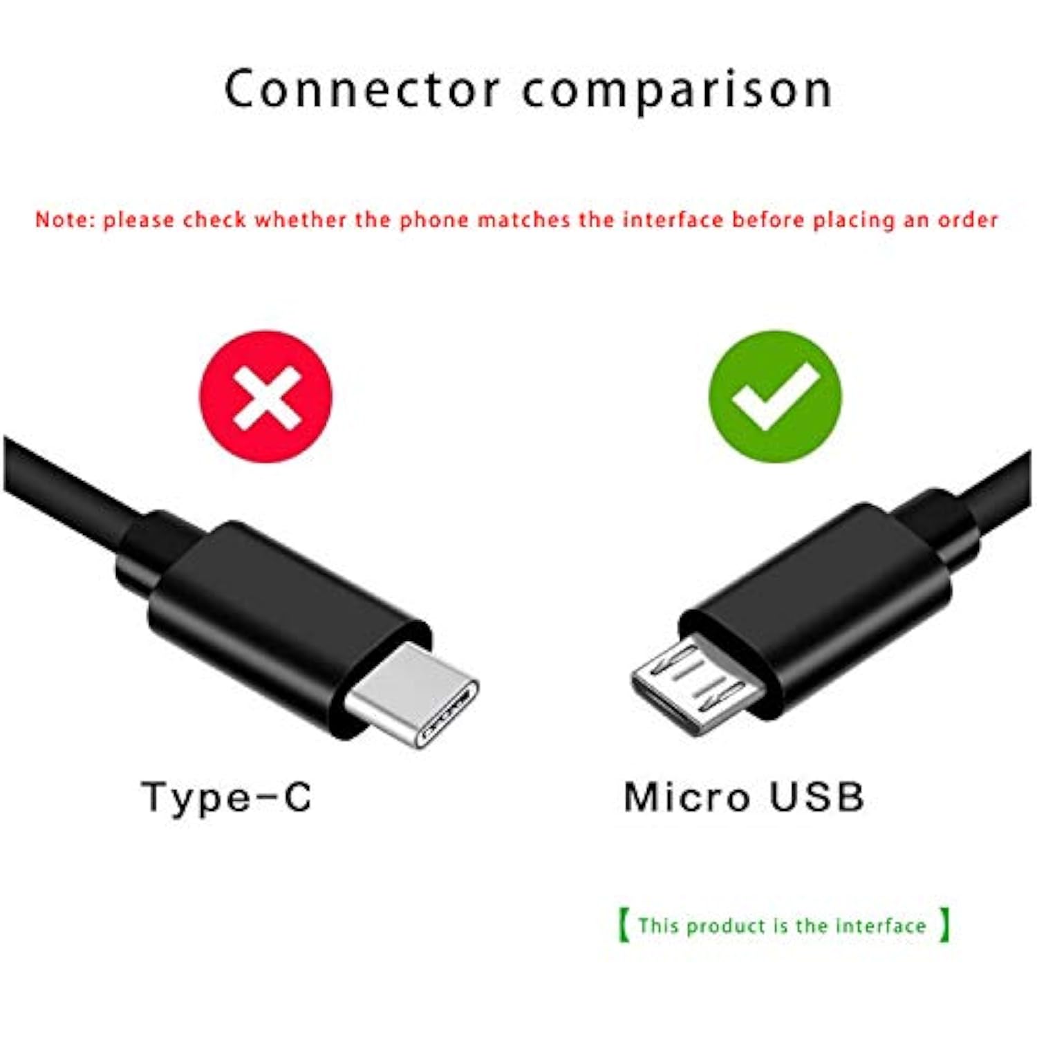 5Ft Micro Usb Charger Charging Power Cable Cord Compatible For Cowin E7 Se7 E9 E8 Se8 E7 Pro, Jabra Elite 45E 65T Evolve 75 65 Headphones,Bugani M83 M90 M99, Treblab Hd7 Fx100, Blueparrott Headsets