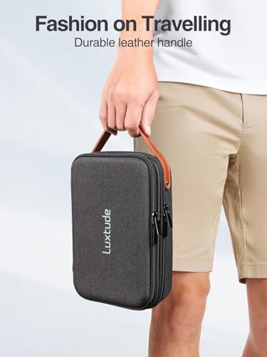 Electronics Organizer Travel Case, Portable Tech Organizer For Working/Travelling, Sturdy Hard Shell Zipper Cases For Electronics/Charger/Mouse/Hard Drive, Case Only