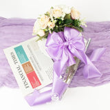 Light Purple Wired Satin Ribbon 2.5 Inch Wide 20 Yards Large Roll, Polyester Fabric, Lavender Lilac Wire Ribbon For Wreaths, Bows Making, Diy Crafts, Gift Wrapping, Christmas Tree, Front Door Decor