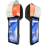 Pos Pda Receipt/Label Printer, Android 14 Handheld Pos Printer 3Gb+32Gb With 2D Barcode Scanner With Nfc Reader,Wifi/Gps/Bt/5G Full Network Connection 6.5" Touchscreen 80Mm/58Mm Label Printing
