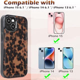 For Iphone 13/14/15 Wallet Case Card Holder Slot Slim Cute Design Soft Leather Protective Phone Case With 2 Credit Card Pockets Cover For 6.1 Inch For Women Men,Turtle Shell