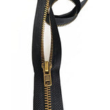 2Pcs #5 27 Inch Zippers For Jackets Sewing Coats Crafts Brass Separati