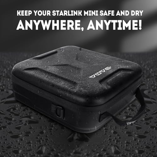 Ultra-Light Case for Starlink Mini Waterproof, Shockproof EVA for Starlink Case Shoulder Star Link Bag with Dual Carry Options