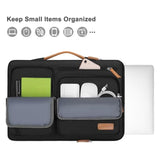 MOSISO 360 Protective Laptop Case 13.3 inch, 13-13.3 inch Laptop Sleeve Compatible with MacBook Air/Pro 13 / Pro 14,HP Dell Acer ASUS,Side Open Carrying Case with 4 Zipper Pockets&Handle, Black