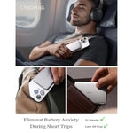 0.3‘’ Ultra Slim Magsafe Portable Charger Iphone,Alloy 5,000Mah Wireless Card Slim Magsafe Battery Pack,Essential Phone Accessories,Magnetic Power Bank For Iphone 16E Pro Max/15/14/13/12,Glacier
