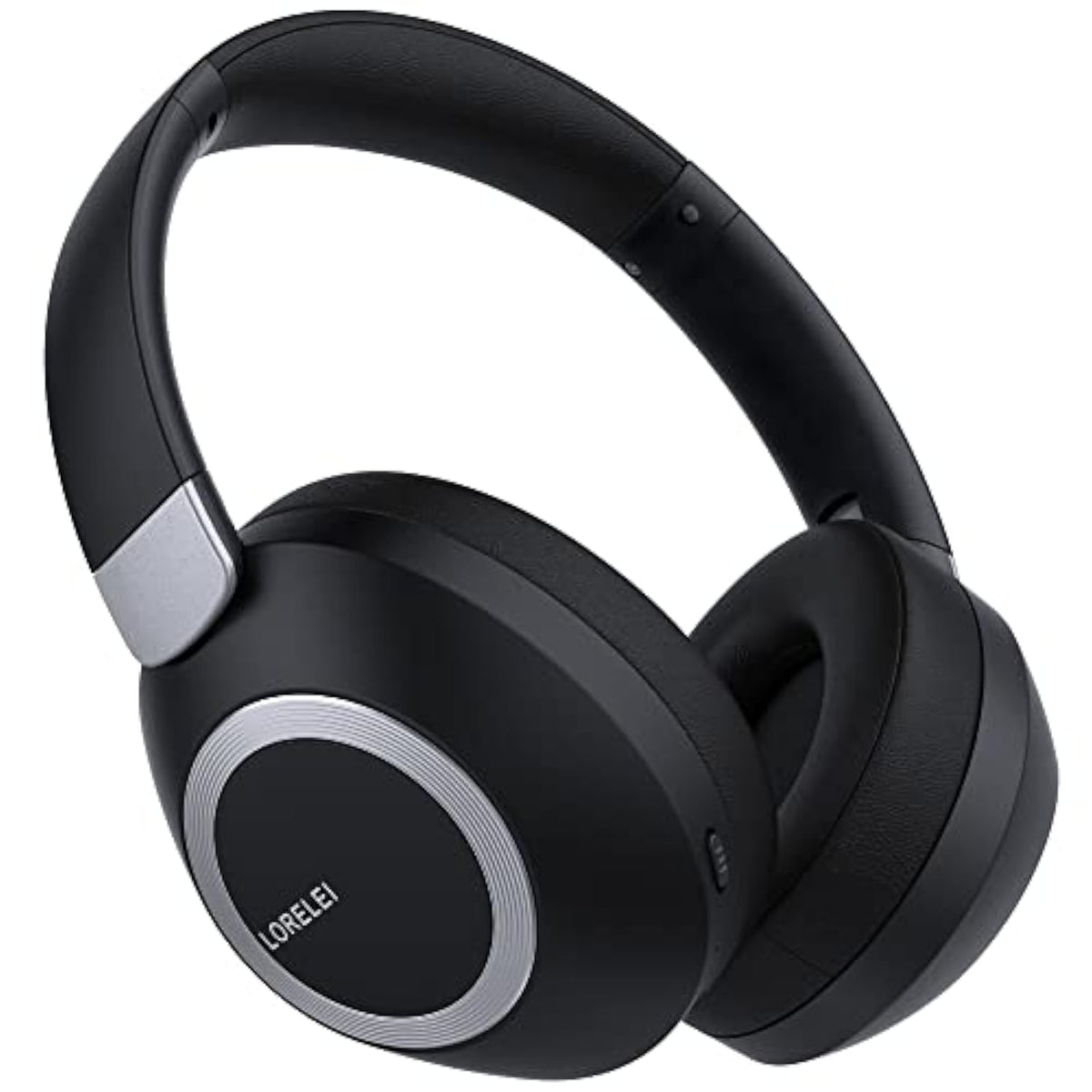 Bc6 Wireless Over Ear Headphones, 50H Playtime Foldable Lightweight Bluetooth Headsets, Deep Bass, Builtin Microphone, Memory Foam Earmuff, For Travel, Home Office(Space Black)