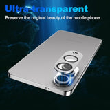 For Samsung Galaxy S25 Edge Screen Protector +Camera Lens Protector+Back Screen Protector,Tempered Glass,Anti-Scratch,High Definition(2+1+1 Pack)