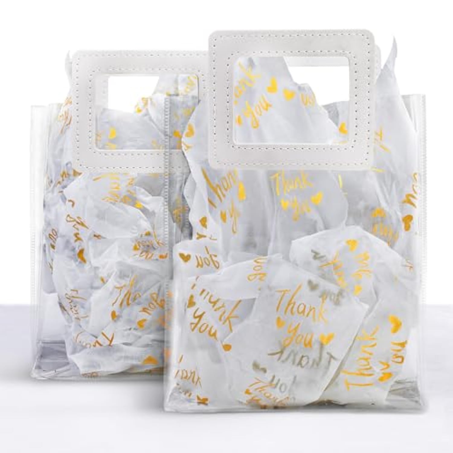 Gold Thank You Tissue Paper Bulk,20" X 14",Gold Thank You Tissue Paper For Packaging,Gift Bags, Graduation,Birthday,Thanksgiving,30 Sheets