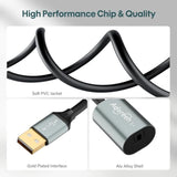 Male Usb A 2.0 To Female Toslink Digital Optical Audio Cable Adapter 0.6 Ft, Usb To Spdif Port Fiber Optic Converter, For Laptop Computer Pc Ps5/Ps4, Not For Tv Or Other-Unidirectional