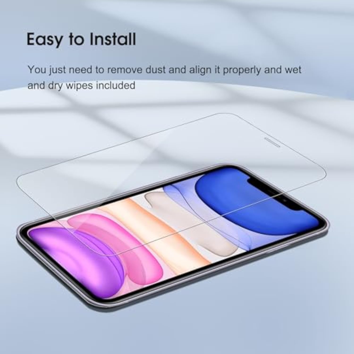 iPhone 11/XR 6.1 Inch 3-Pack Tempered Glass Screen Protector 9H HD