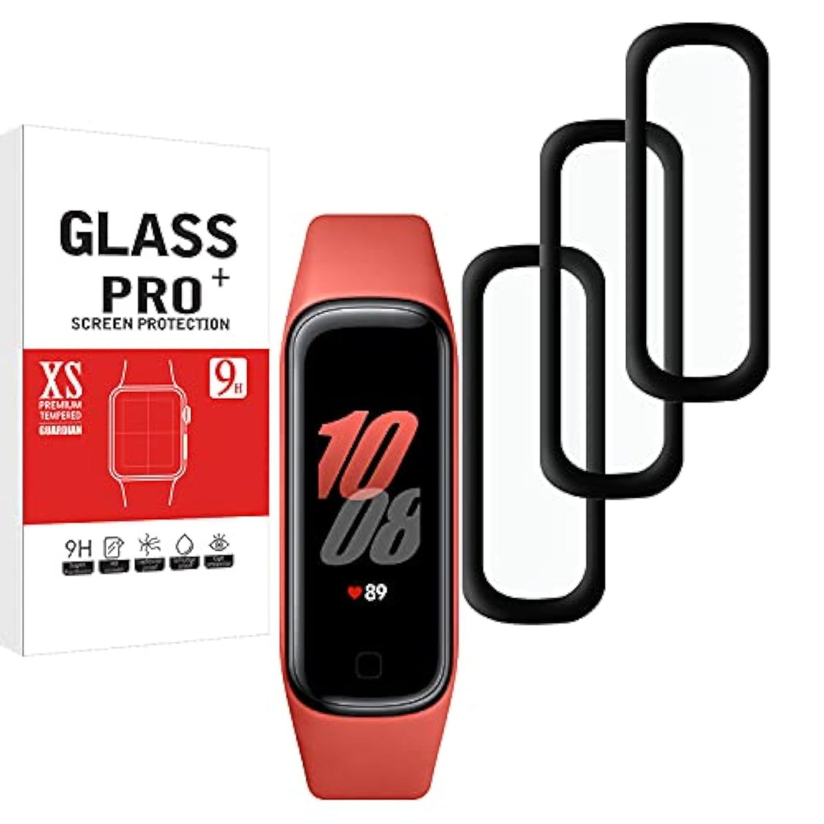 Screen Protector For Samsung Galaxy Fit 2, Easy To Install [3 Pack] 3D Curved Edge Anti-Scratch Hd Ultra Shatterproof Flexible Protector Compatible With Samsung Galaxy Fit 2