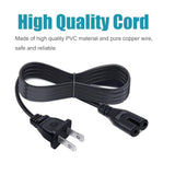 2 Prong Power Cord Replacement For Lg Tv 43Lh570A 49Lh570A 43Lh5700 49Lh5700 55Lh575A 55Uh6030 60Uh6035 49Uj6300 65Uj7700 65Uj6300 55Uj6540 43Uj6300 43Uj6200 Power Cord 8Ft Ac Cable