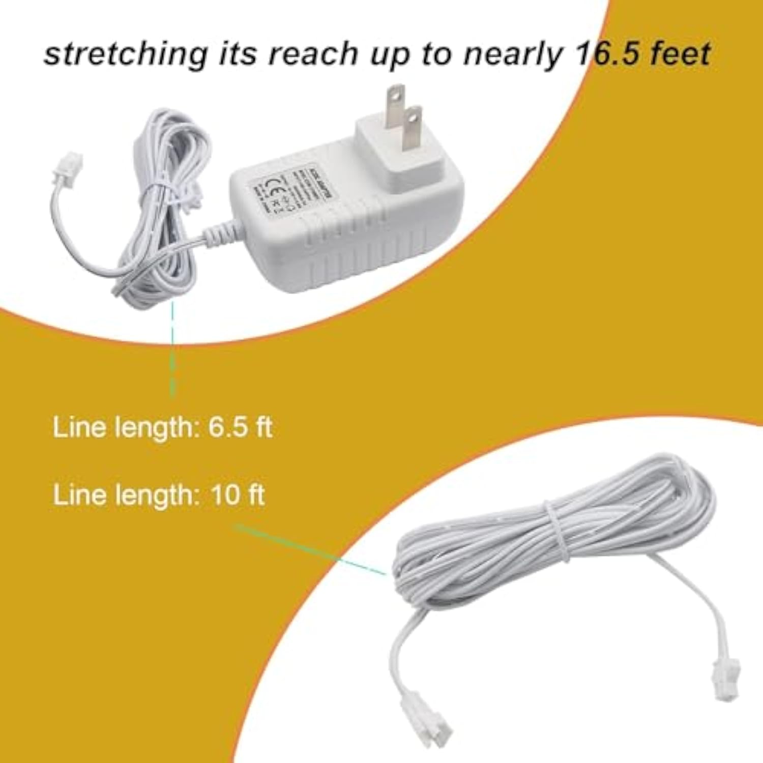 13.3V Charger Compatible With Somfy Sonesse Wirefree Plug-In Charger For Sonesse St30 & R28 Motors - 8-Hour Charge, And Extended Reach Cable