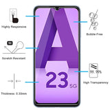 3 Pack Designed For Samsung Galaxy A23 4G, Samsung Galaxy A23 5G Screen Protector Tempered Glass, Case Friendly Anti Scratch Bubble Free Ultra Resistant