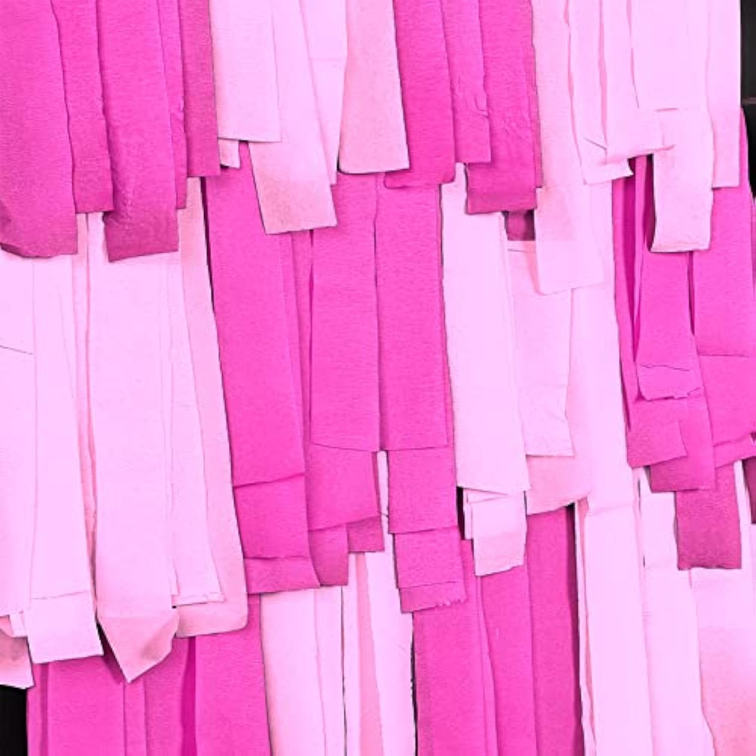 Crepe Paper Streamers 4 Rolls 328Ft, Pack Of Hot Pink And Pink Crepe Paper For Party, Wedding, Birthday, Baby Shower Decorations, Valentines Day Decorations (1.8 Inch X 82 Ft/Roll)