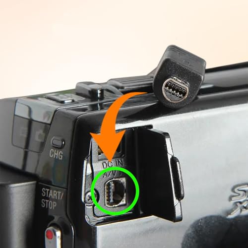 Replacement VMC-15FS / VMC-30FS USB Cable Compatible with Sony Handycam Camcorder Fit for DCR-HC24E, DCR-HC26E, DCR-SR80, SR80E, SR85, SR85E and More