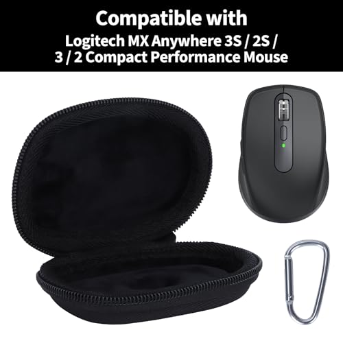 Case Compatible With Logitech Mx Anywhere 3S / 2S / 3/2 Compact Performance Mouse (Graphite)