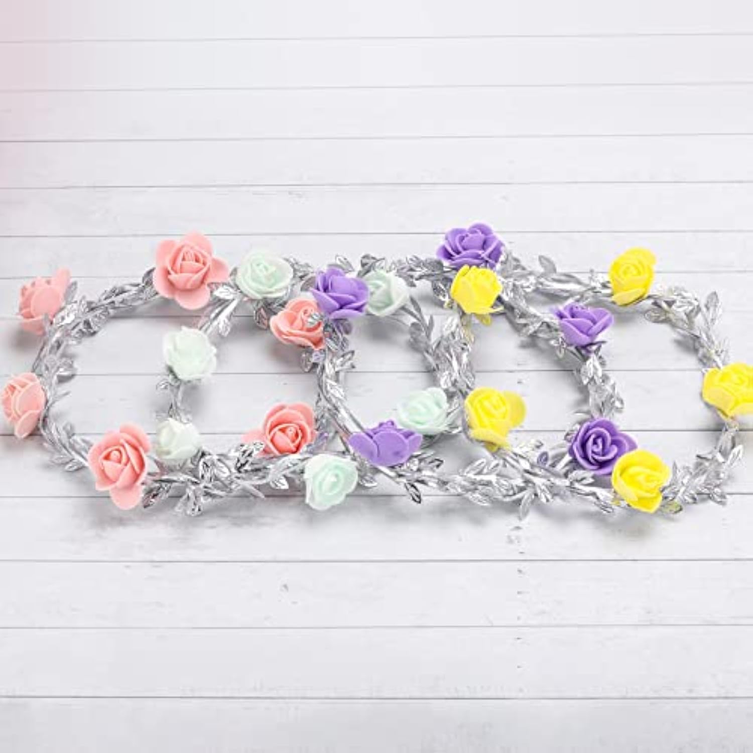 32.8 Yard Silver Leaf Ribbon Fabric Leaf Ribbon Trim Rope For Diy Craf