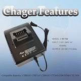 Ctc720 Charger Replacement For Snap On Tool Battery Ctb8185 Ct7850 Cdr7850H Ctl7850 Ctb7185 Ctb8187