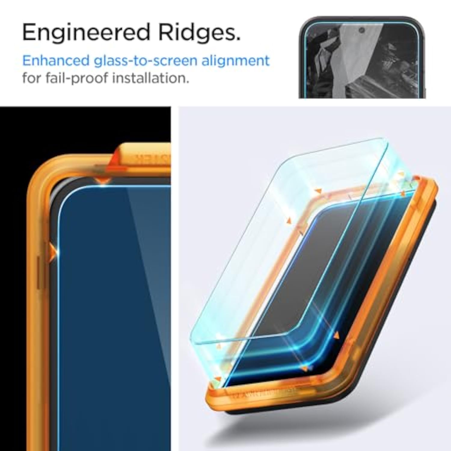 Spigen Tempered Glass Screen Protector [GlasTR AlignMaster] Designed for Pixel 8a [Case Friendly] - 2 Pack…