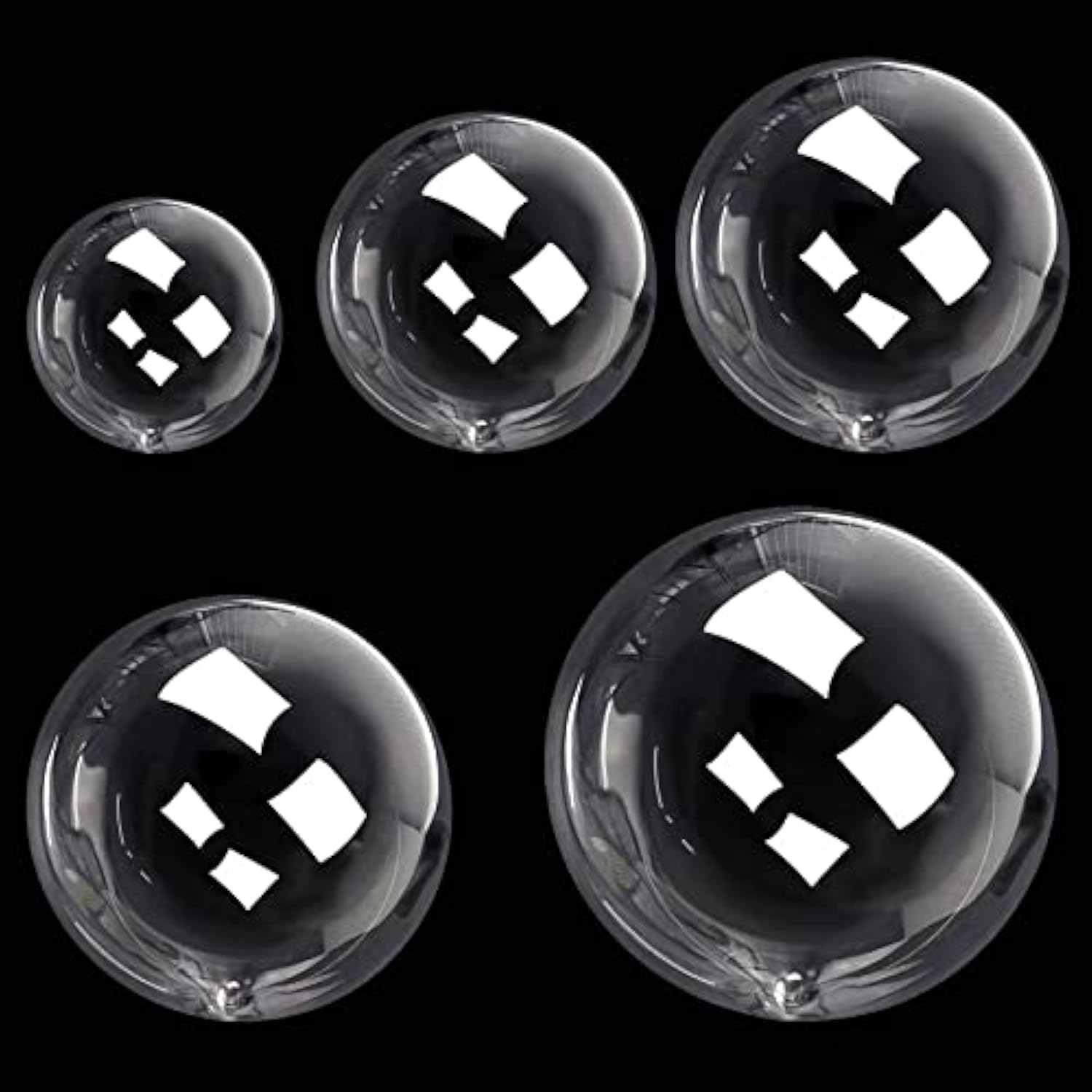 Bobo Balloons Kit 50Pcs - Arch Kit, Clear Decor For Birthdays, Weddings, Baby Showers, Durable Tpu - Party Decorations, Bulk Set (8/11/18/20/24-Inch)