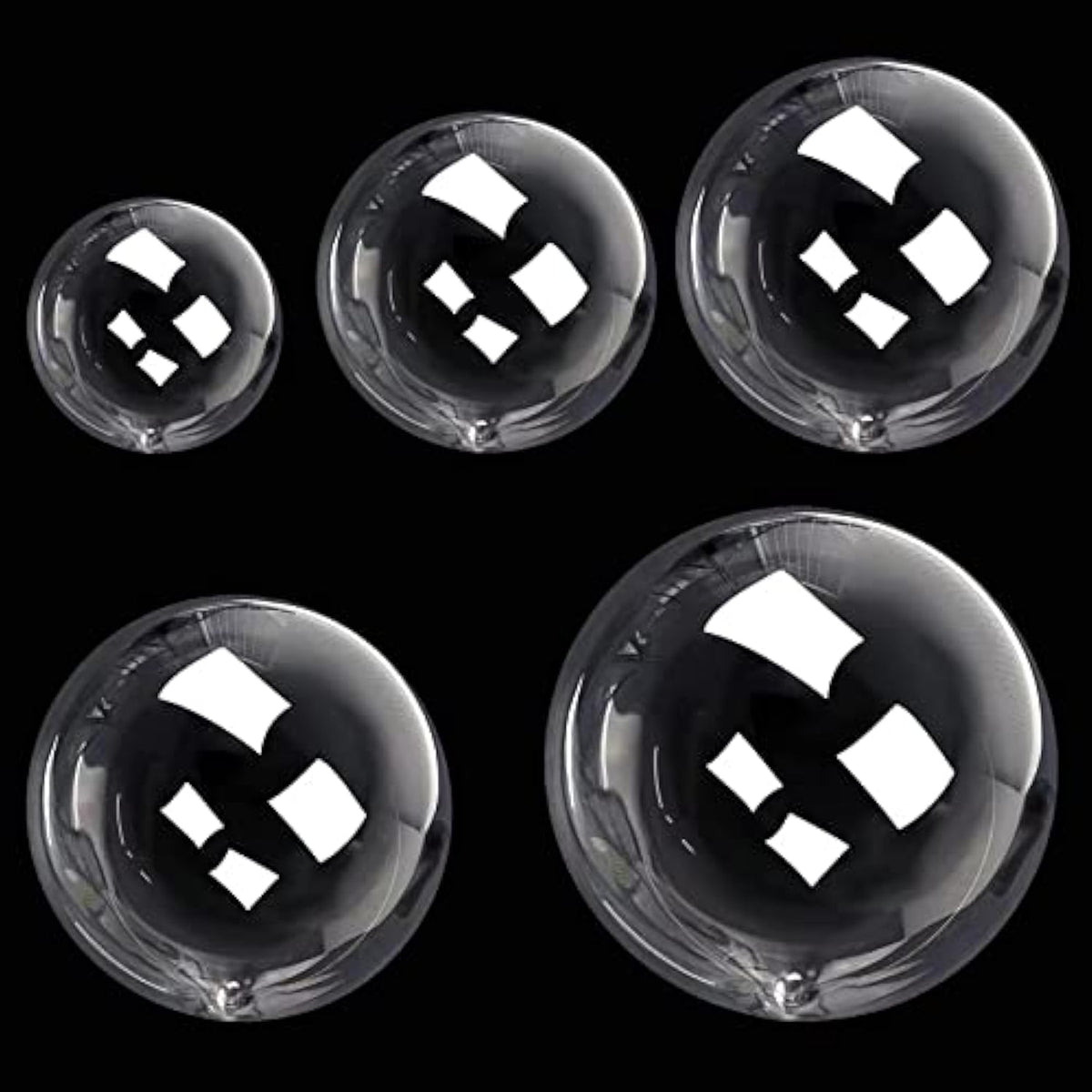 Bobo Balloons Kit 50Pcs - Arch Kit, Clear Decor For Birthdays, Weddings, Baby Showers, Durable Tpu - Party Decorations, Bulk Set (8/11/18/20/24-Inch)