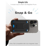 For Magsafe Wallet, Works With Apple Find My, Stronger Magnetic Phone Wallet Tracker For Iphone 16/15/14/13/12 Series, Magnetic Card Holder With Privacy Flap, Rfid Blocking, Fit 7 Cards, Black
