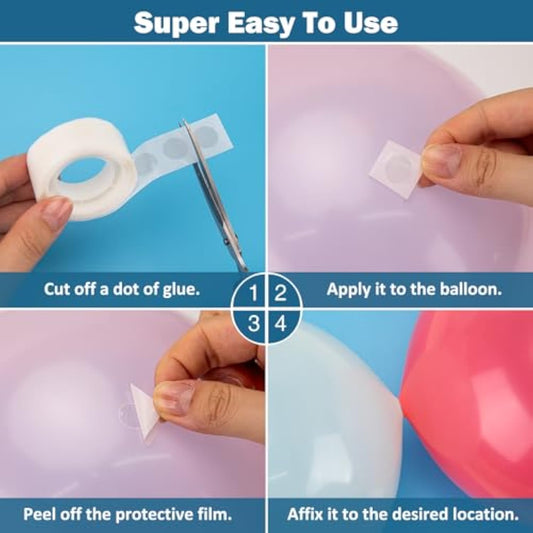 Balloon Arch Kit, 3 Tape Strips And 3 Glue Point Dots For Garland, Party, Wedding, Birthday, Baby Shower, Graduation Decorations
