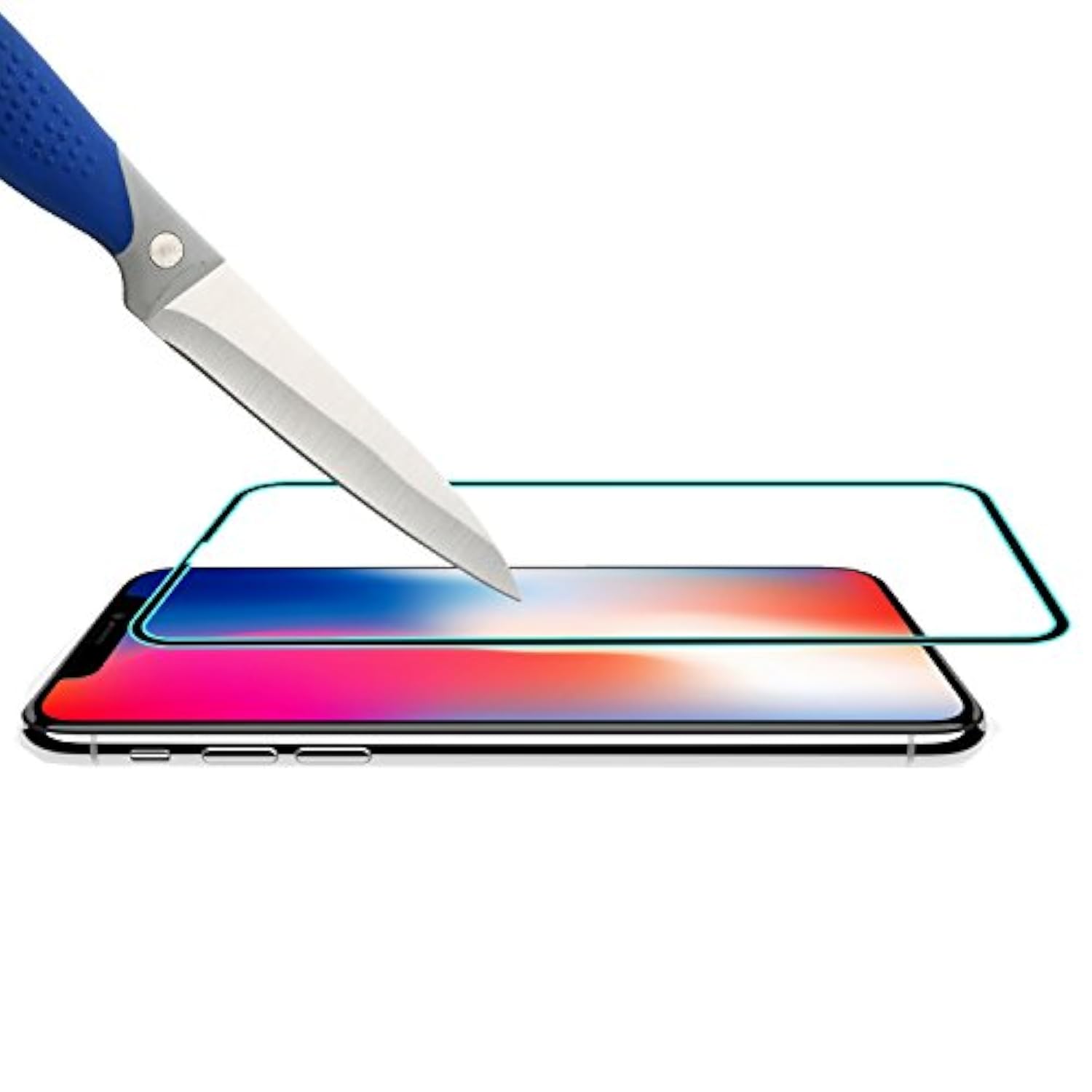 [3-Pack] Screen Protector For Iphone X/Iphone Xs/Iphone 10 [Japan Tempered Glass] [9H Hardness] [Full Screen Glue Cover] Screen Protector With Replacement