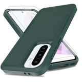 For Galaxy A36 5G Phone Case,[Military Grade Drop Tested] With Screen Protector,Dual Layer Protective Heavy Duty Cell Phone Cover Non-Slip Shockproof Rugged Case For Samsung Galaxy A36 5G (Dark Green)