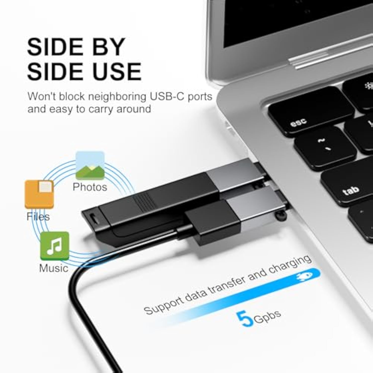 Usb To Usb C Adapter 8 Pack,Usb C To Usb Adapter,Usb C To Usb A Adapter,Usb To C Adapter,Usb-C To Usb Adapter,Usb To Usbc-C Adapter For Iphone,Macbook Pro,Ipad,Imac And More(Grey)