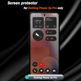 3+2 Pack Tempered Glass For Nothing Phone 3A Pro Screen Protector With Camera Lens Protector, 9H Hardness, Hd Clear Film, Case Friendly, Screen Protector For Nothing Phone 3A Pro